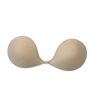 Nubra Seamless Feather Lite Pushup Adhesive Bra in Tan
